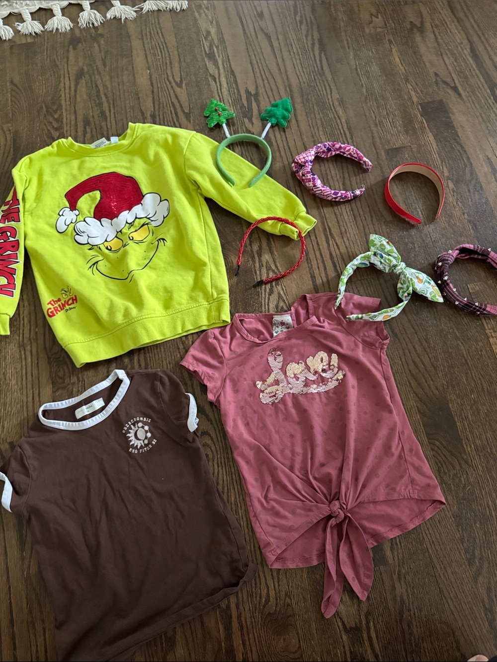 abercrombie kids Brown and White Graphic Tee